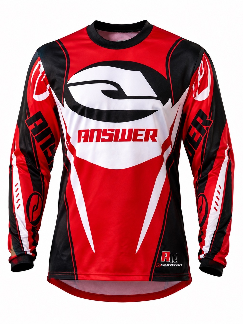 Answer Racing Red Black Motocross Jersey Men’s Medium MX BMX Riding Shirt